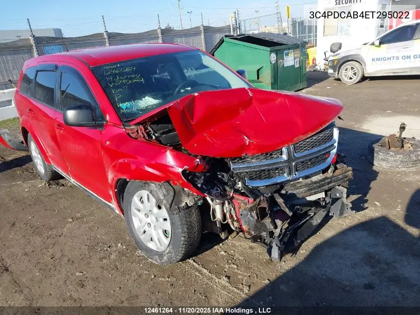 3C4PDCAB4ET295022 2014 Dodge Journey Se