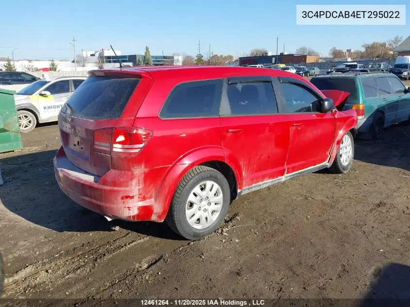 3C4PDCAB4ET295022 2014 Dodge Journey Se