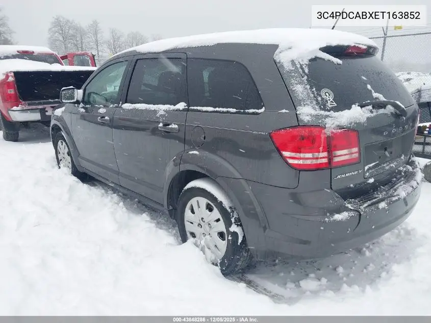 3C4PDCABXET163852 2014 Dodge Journey American Value Pkg