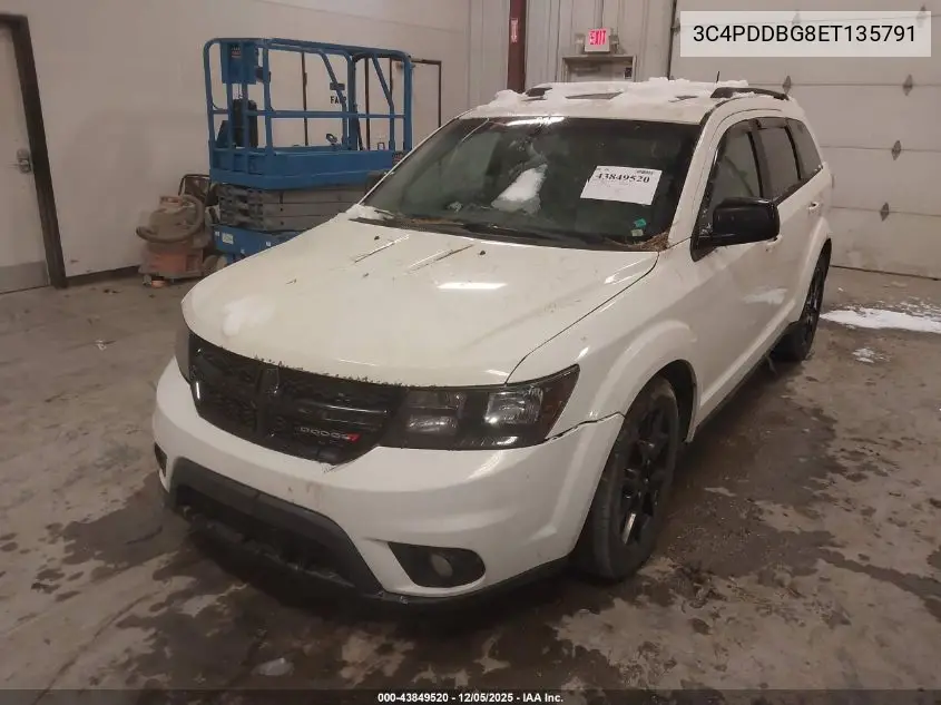3C4PDDBG8ET135791 2014 Dodge Journey Sxt