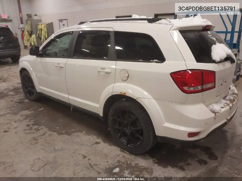 3C4PDDBG8ET135791 2014 Dodge Journey Sxt