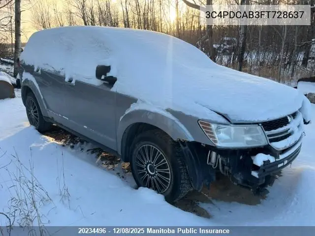3C4PDCAB3FT728637 2015 Dodge Journey Se