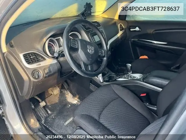 3C4PDCAB3FT728637 2015 Dodge Journey Se