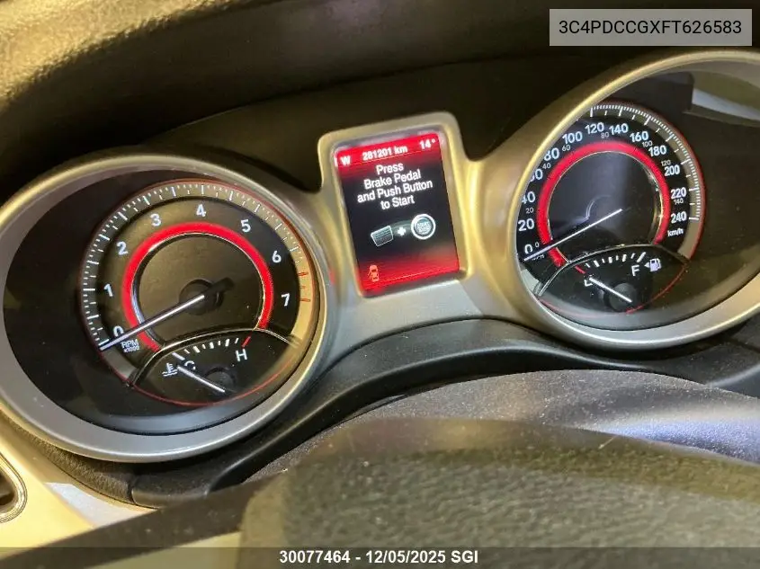 3C4PDCCGXFT626583 2015 Dodge Journey Sxt/Limited