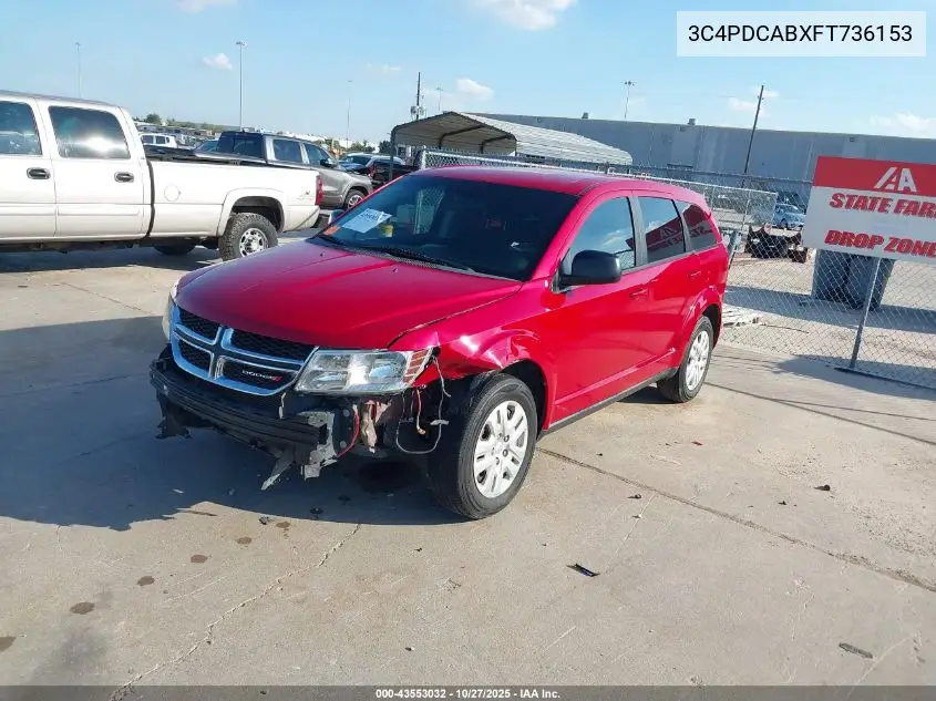 3C4PDCABXFT736153 2015 Dodge Journey American Value Pkg