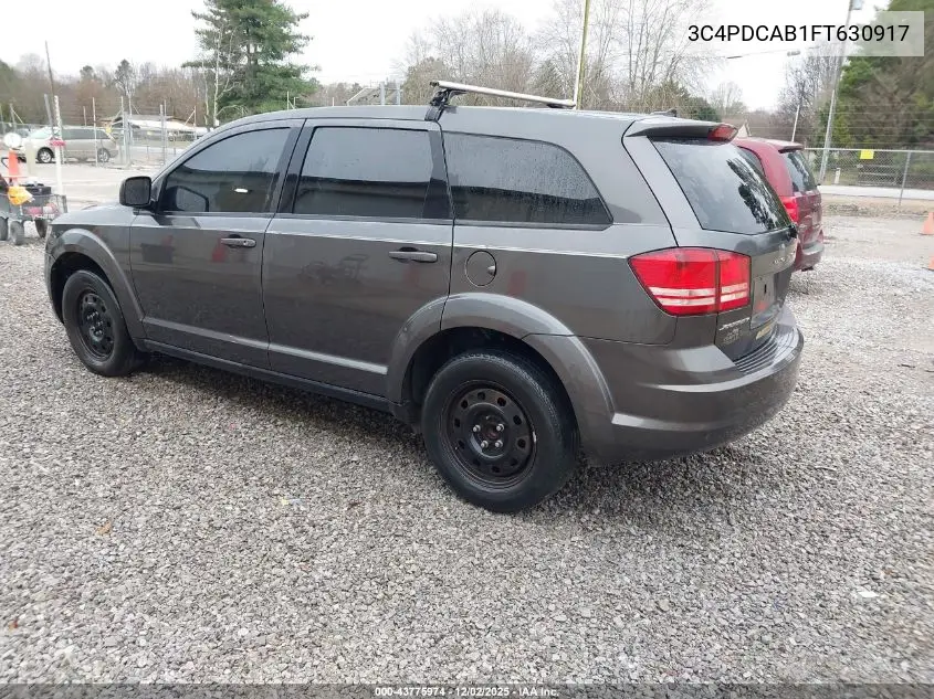 3C4PDCAB1FT630917 2015 Dodge Journey American Value Pkg