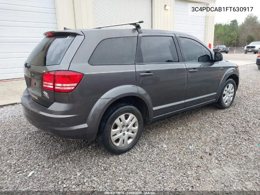 3C4PDCAB1FT630917 2015 Dodge Journey American Value Pkg