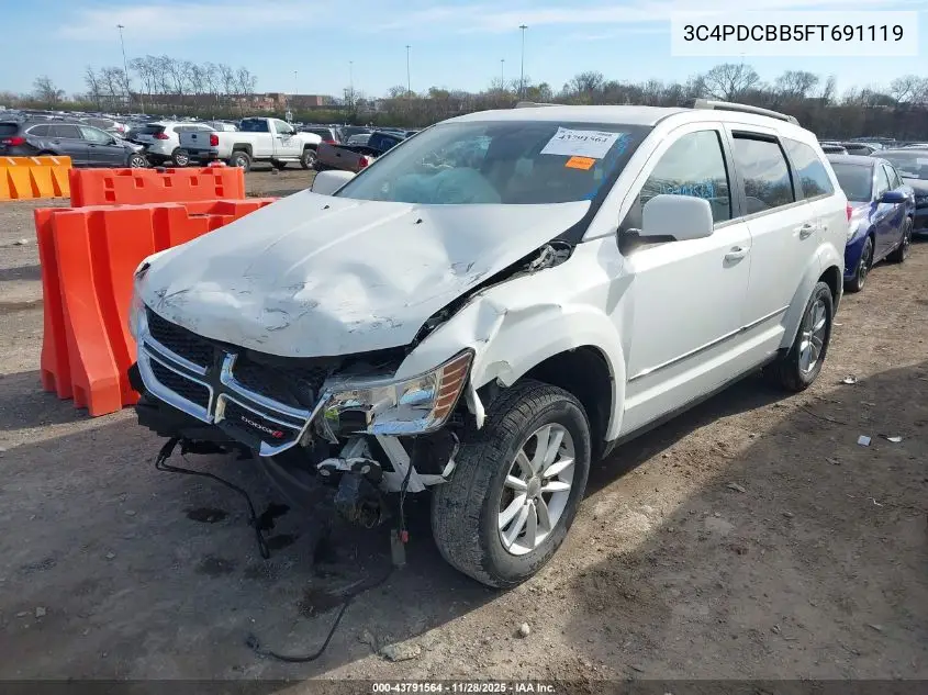 3C4PDCBB5FT691119 2015 Dodge Journey Sxt
