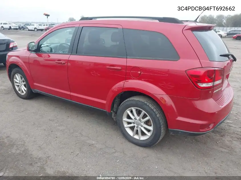 3C4PDCBG4FT692662 2015 Dodge Journey Sxt