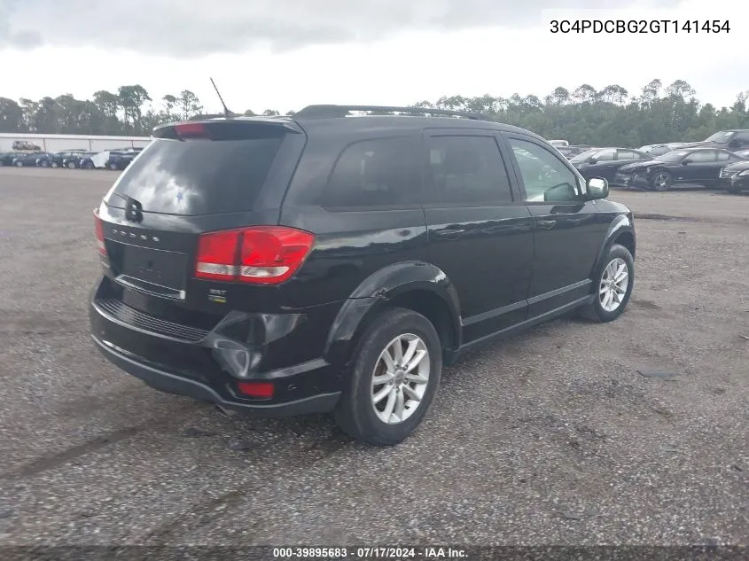 2016 Dodge Journey Sxt VIN: 3C4PDCBG2GT141454 Lot: 40342768