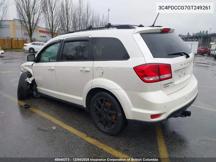 3C4PDCCG7GT249261 2016 Dodge Journey Sxt/Limited