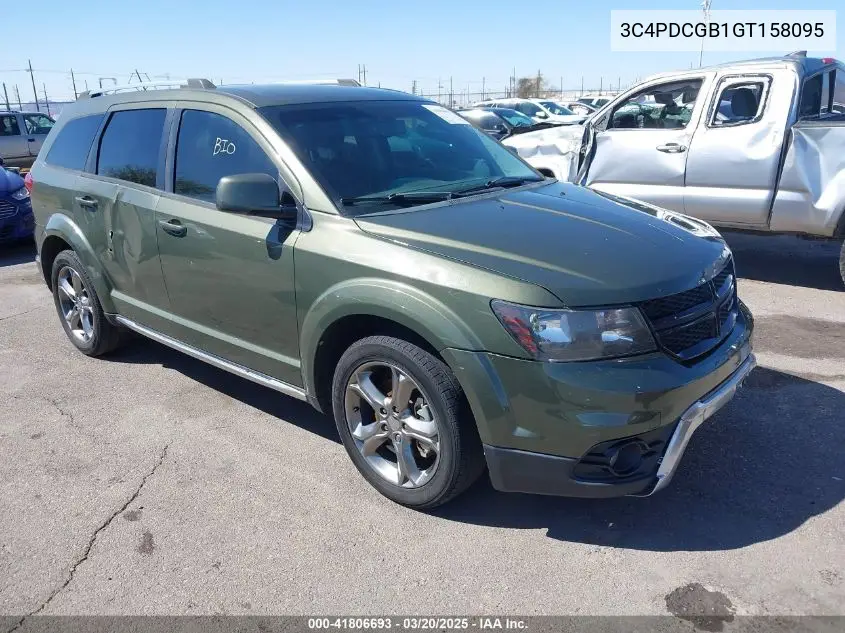 2016 Dodge Journey Crossroad VIN: 3C4PDCGB1GT158095 Lot: 41806693