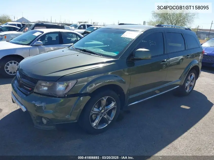 2016 Dodge Journey Crossroad VIN: 3C4PDCGB1GT158095 Lot: 41806693