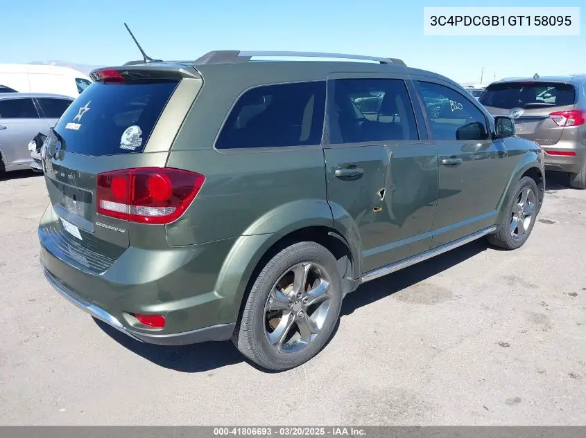 2016 Dodge Journey Crossroad VIN: 3C4PDCGB1GT158095 Lot: 41806693