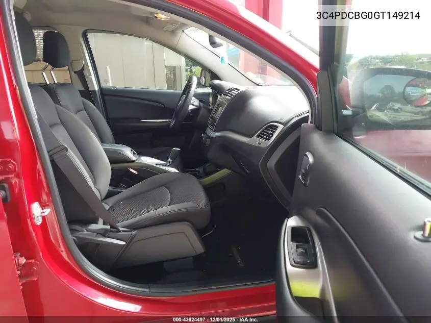 3C4PDCBG0GT149214 2016 Dodge Journey Sxt
