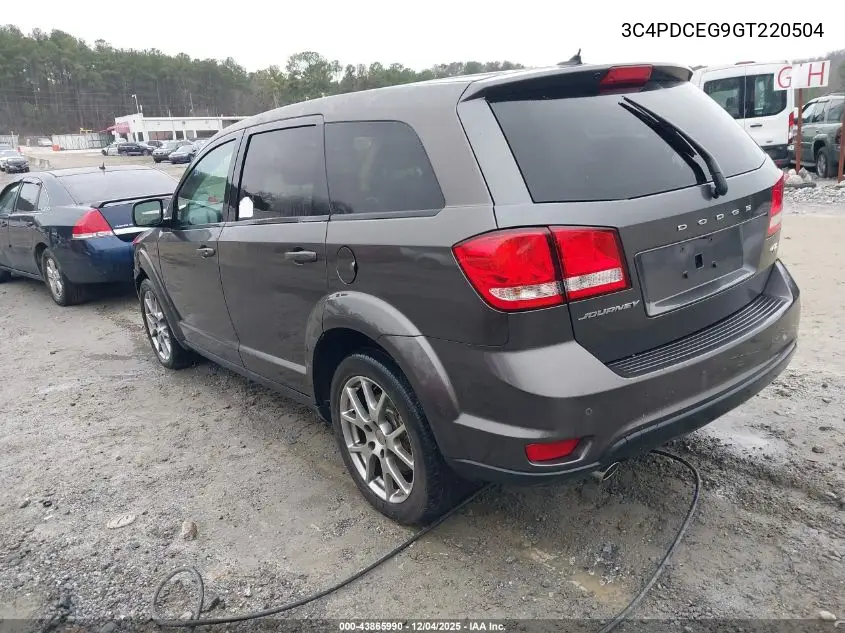3C4PDCEG9GT220504 2016 Dodge Journey R/T