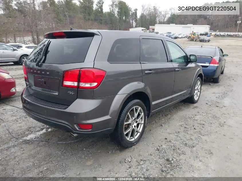 3C4PDCEG9GT220504 2016 Dodge Journey R/T