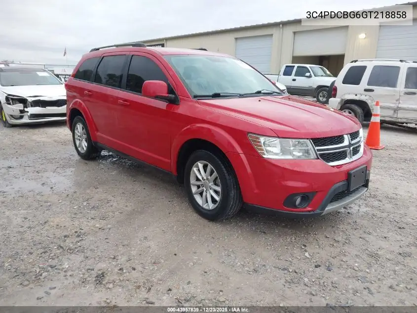 3C4PDCBG6GT218858 2016 Dodge Journey Sxt