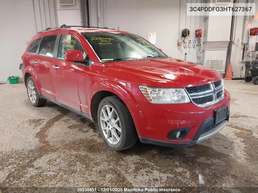 3C4PDDFG3HT627367 2017 Dodge Journey Gt