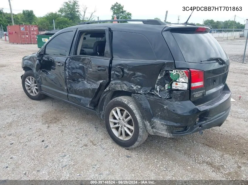 3C4PDCBB7HT701863 2017 Dodge Journey Sxt