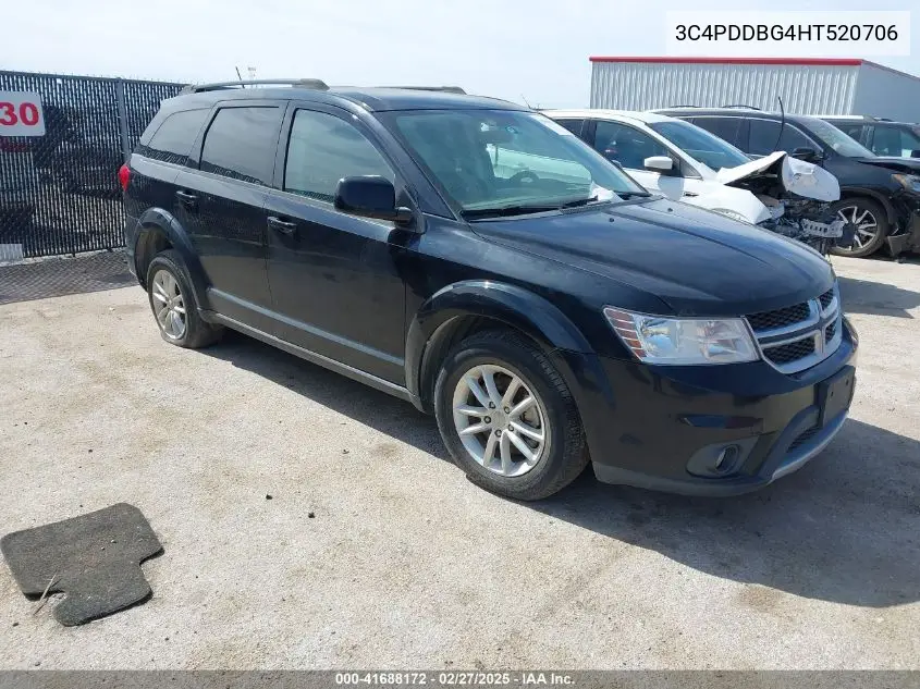 2017 Dodge Journey Sxt Awd VIN: 3C4PDDBG4HT520706 Lot: 41688172