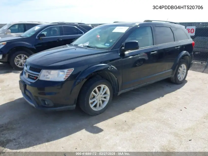 2017 Dodge Journey Sxt Awd VIN: 3C4PDDBG4HT520706 Lot: 41688172