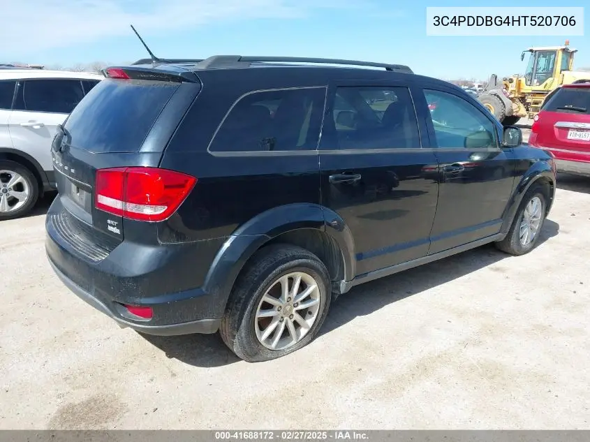 2017 Dodge Journey Sxt Awd VIN: 3C4PDDBG4HT520706 Lot: 41688172