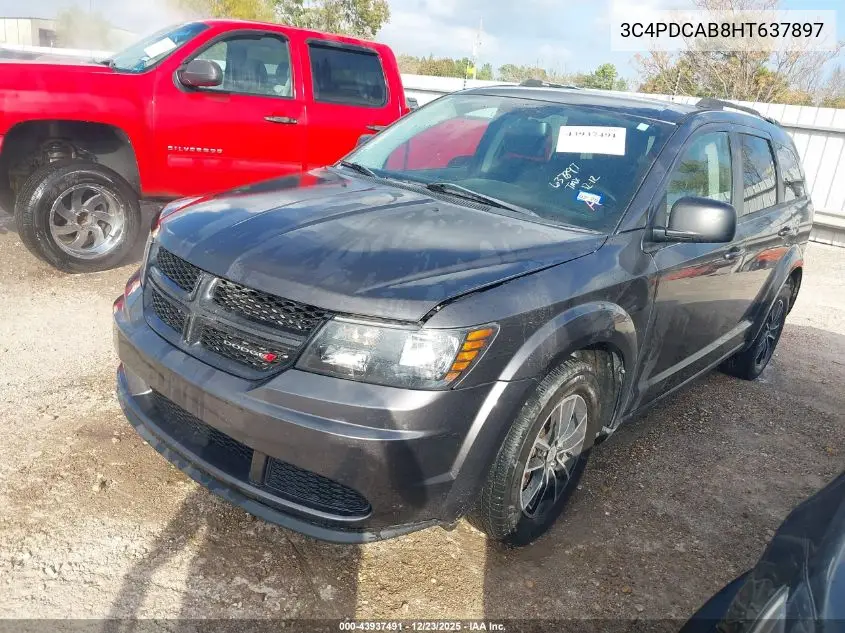 3C4PDCAB8HT637897 2017 Dodge Journey Se