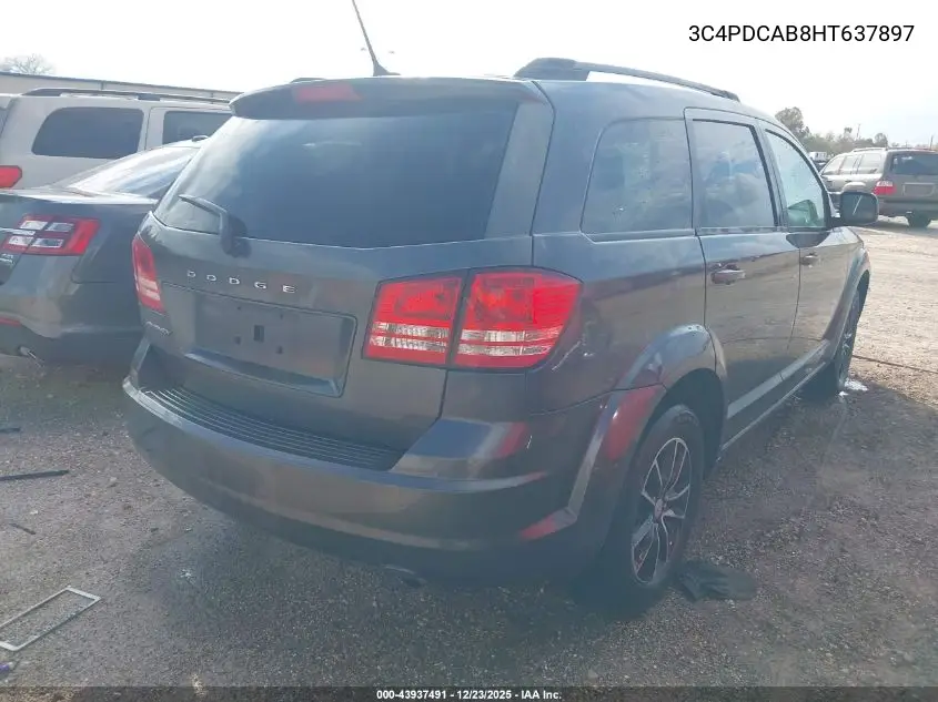 3C4PDCAB8HT637897 2017 Dodge Journey Se