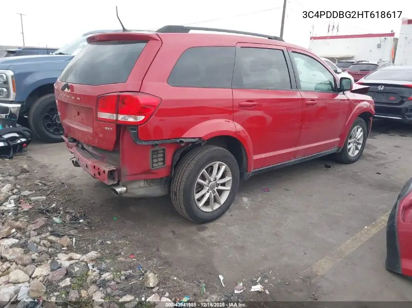 3C4PDDBG2HT618617 2017 Dodge Journey Sxt Awd