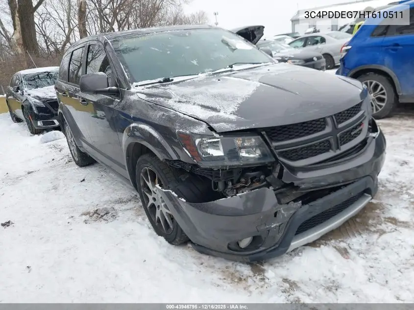 3C4PDDEG7HT610511 2017 Dodge Journey Gt Awd