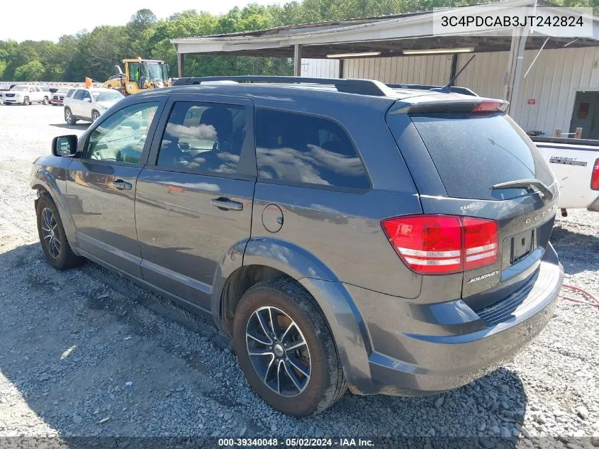 3C4PDCAB3JT242824 2018 Dodge Journey Se