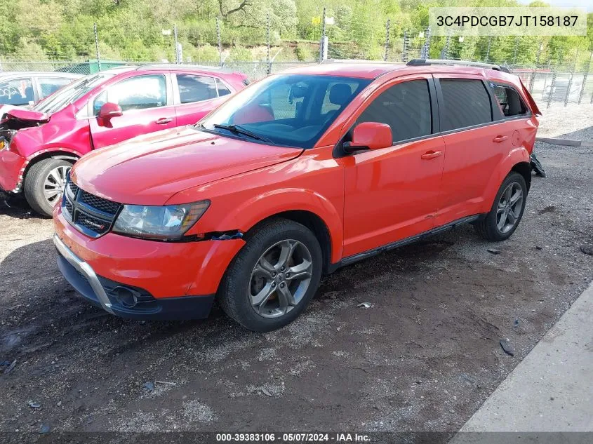 3C4PDCGB7JT158187 2018 Dodge Journey Crossroad