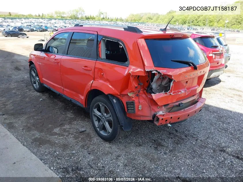 3C4PDCGB7JT158187 2018 Dodge Journey Crossroad