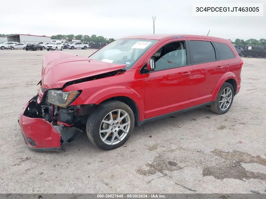 3C4PDCEG1JT463005 2018 Dodge Journey Gt