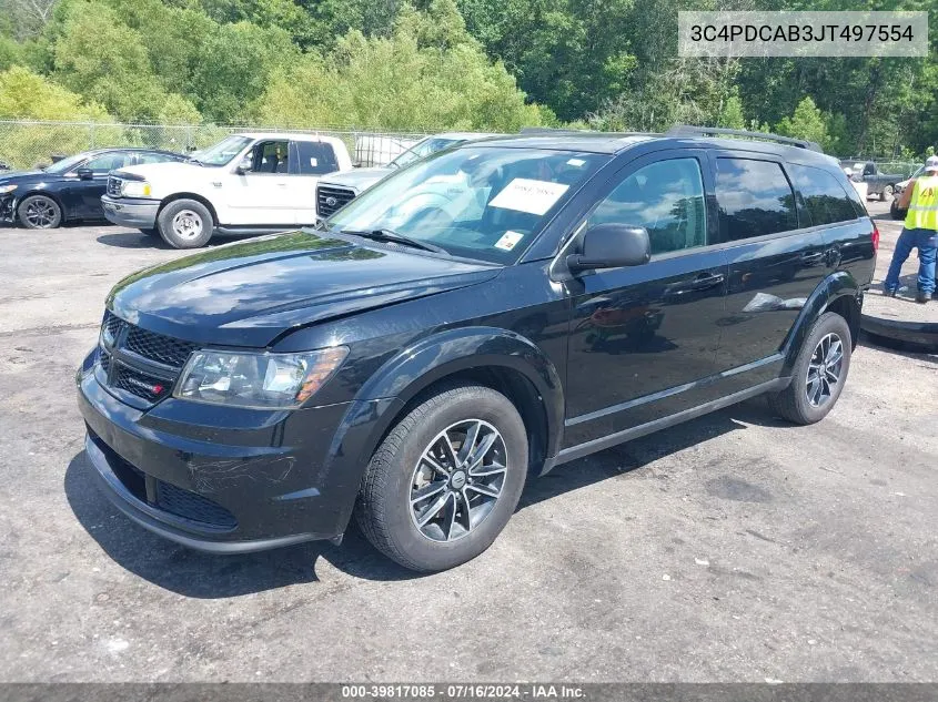 3C4PDCAB3JT497554 2018 Dodge Journey Se