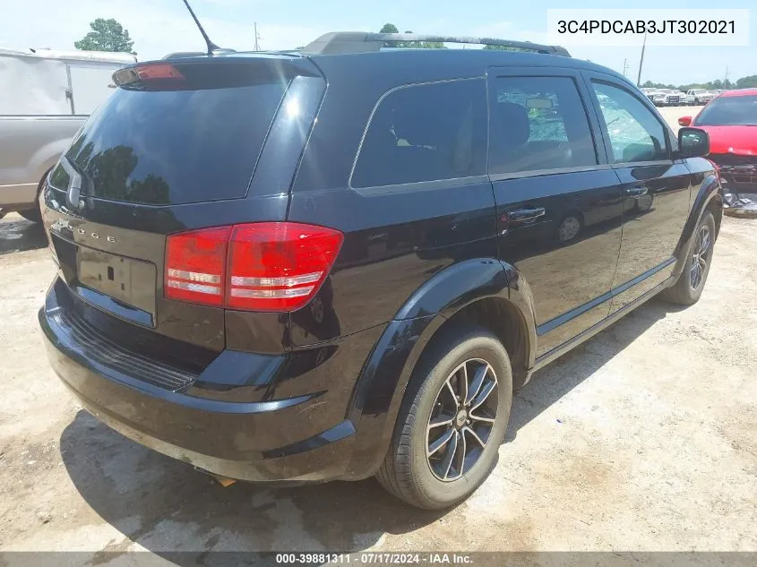 3C4PDCAB3JT302021 2018 Dodge Journey Se