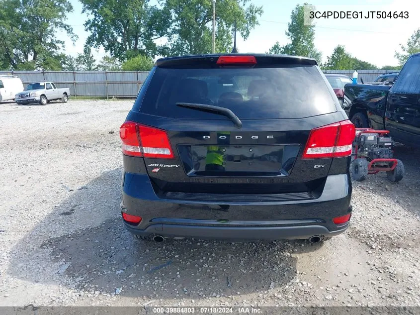 3C4PDDEG1JT504643 2018 Dodge Journey Gt