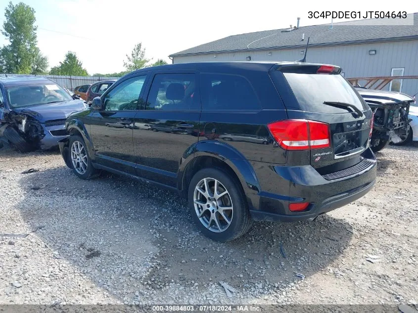 3C4PDDEG1JT504643 2018 Dodge Journey Gt