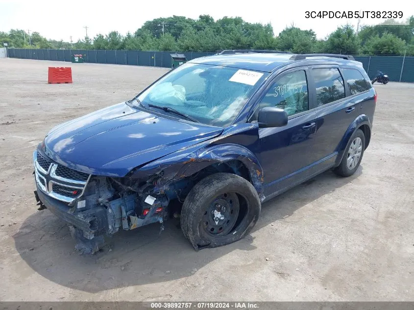 3C4PDCAB5JT382339 2018 Dodge Journey Se