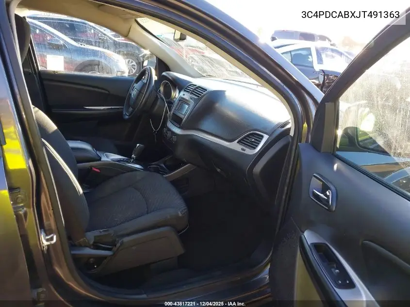 3C4PDCABXJT491363 2018 Dodge Journey Se