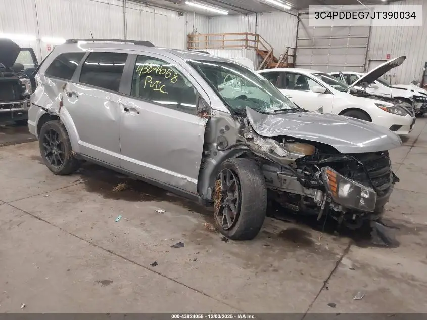 3C4PDDEG7JT390034 2018 Dodge Journey Gt Awd
