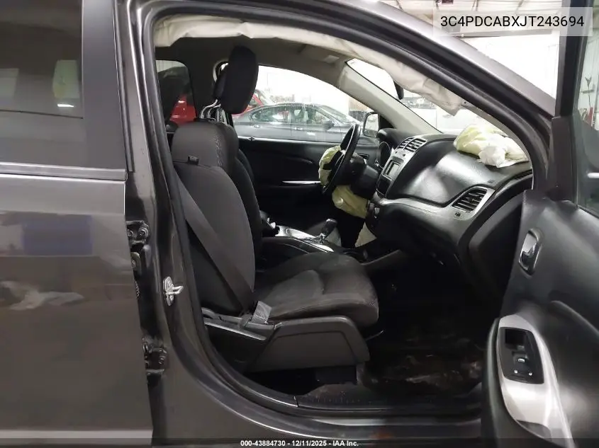 3C4PDCABXJT243694 2018 Dodge Journey Se