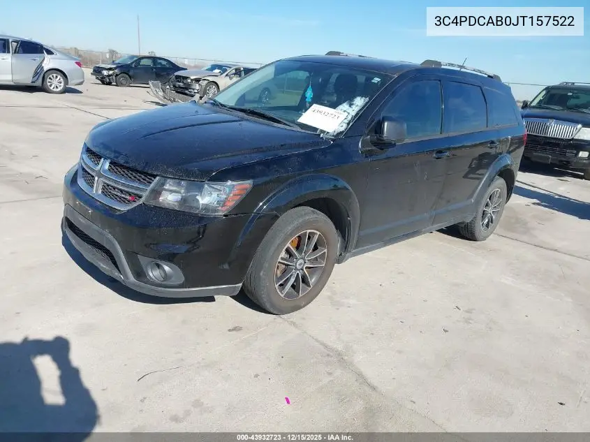 3C4PDCAB0JT157522 2018 Dodge Journey Se