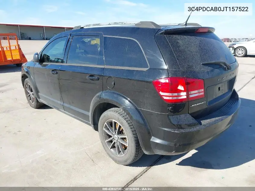 3C4PDCAB0JT157522 2018 Dodge Journey Se
