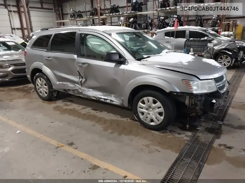 3C4PDCAB0JT444746 2018 Dodge Journey Se