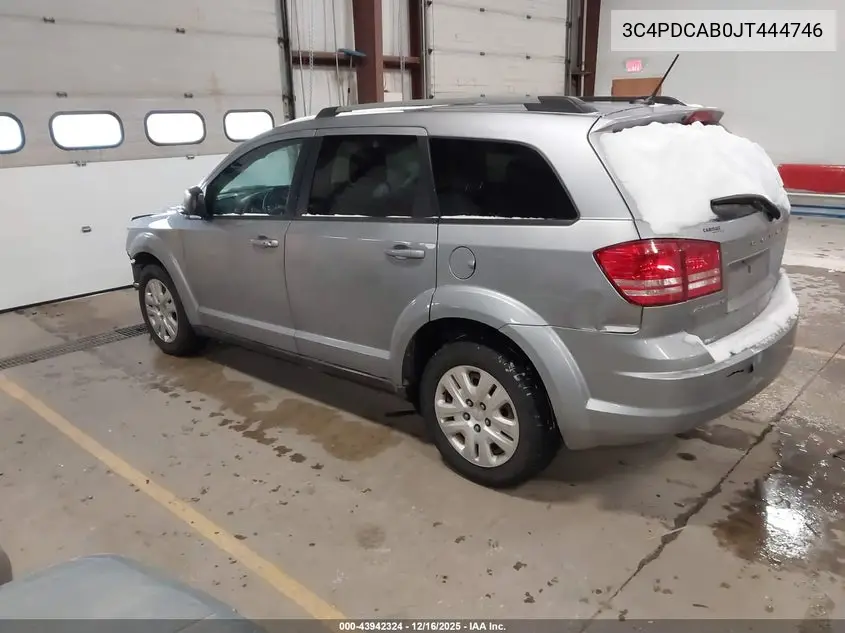 3C4PDCAB0JT444746 2018 Dodge Journey Se