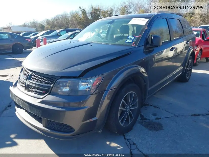 3C4PDCAB9JT229799 2018 Dodge Journey Se