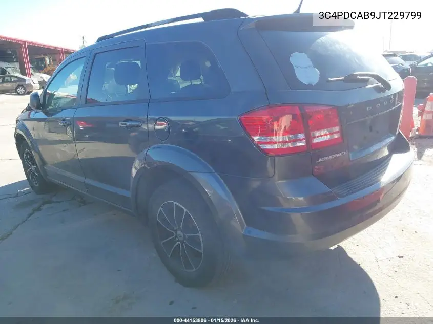 3C4PDCAB9JT229799 2018 Dodge Journey Se