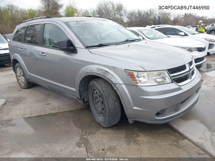 3C4PDCAB9JT446950 2018 Dodge Journey Se